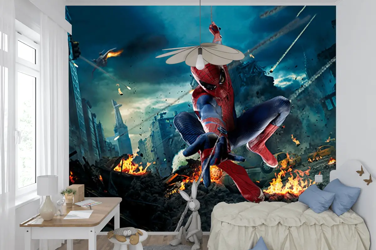 Spider Man Siyah Temalı Duvar Kağıdı