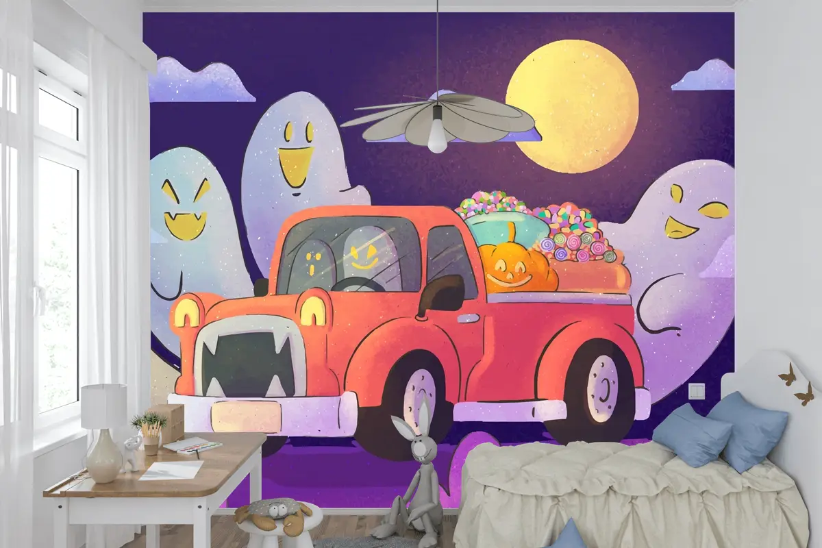 Suluboya Gövde Veya Tedavi Çocuk Odası Duvar Kağıdı 