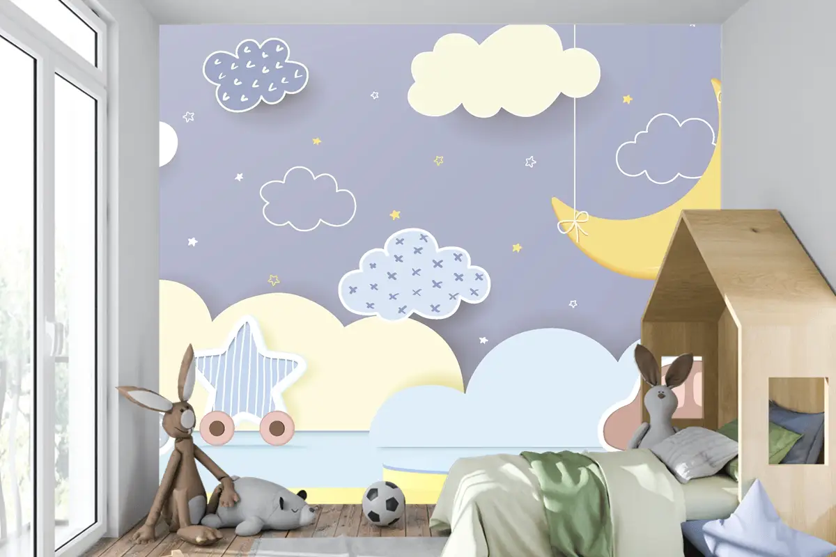 Çocuklar Renkli Podyum Ürün Teşhir Çocuk Odası Duvar Kağıdı Duvar