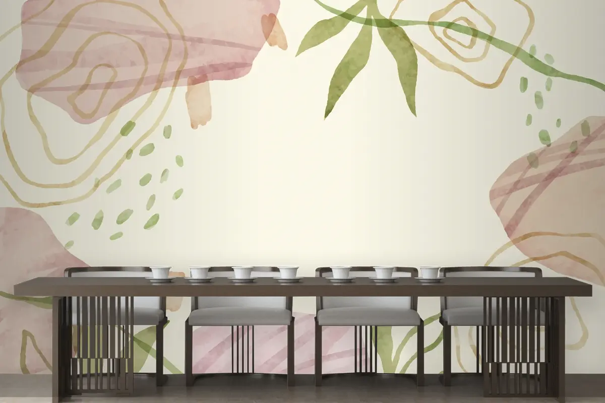 Suluboya Soyut Doodle Arka Plan Duvar Kağıdı 