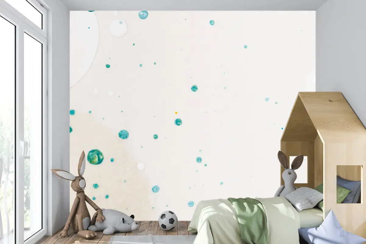 Estetik Arka Plan El Yapımı Deneysel Sanat Çocuk Odası Duvar Kağıdı