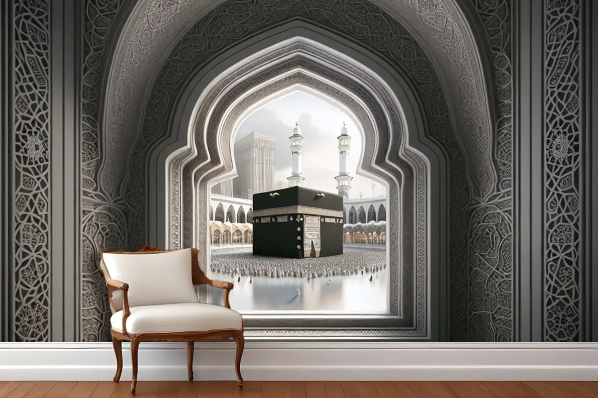 Çerçeve Perspekti Soyut Renk Kabe Duvar Kağıdı