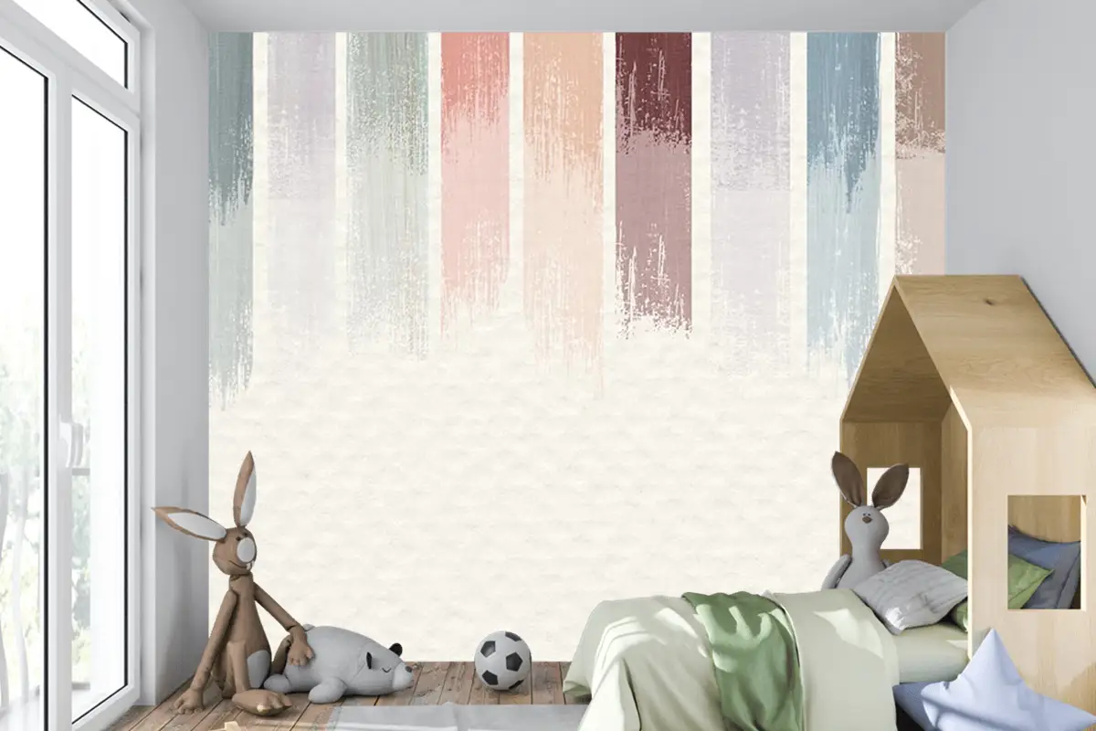 Çocuk Odası Duvar Kağıdı  Bebek Odası Soft Renkler