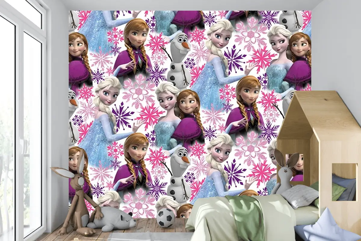 Elsa Karlar Ülkesi Kız Çocuk Duvar Kağıdı