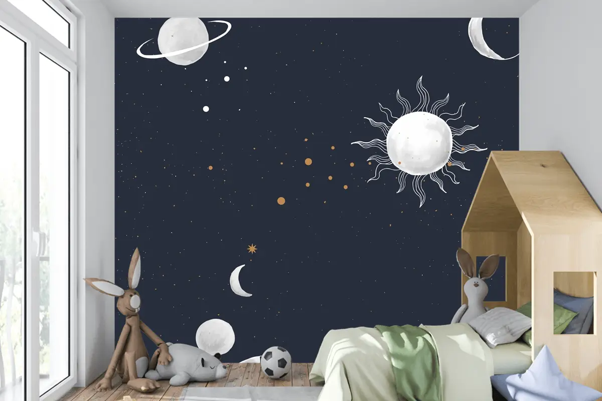 Galaxy Uzay Boys Çocuk Odası Duvar Kağıdı