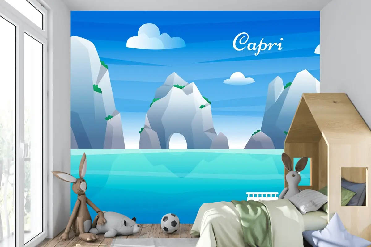 Gradyan Capri Çocuk Odası Duvar Kağıdı 