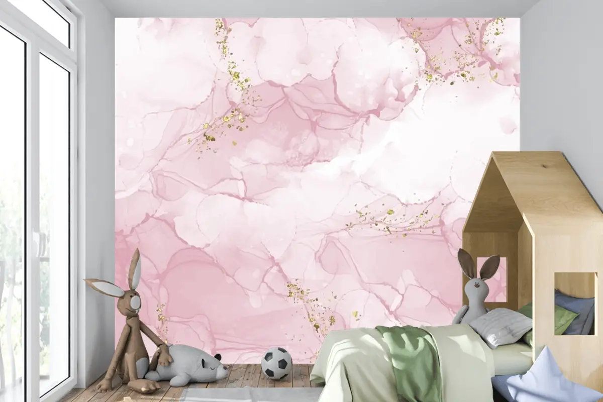 El Boyalı Suluboya Arka Plan Çocuk Odası Duvar Kağıdı 