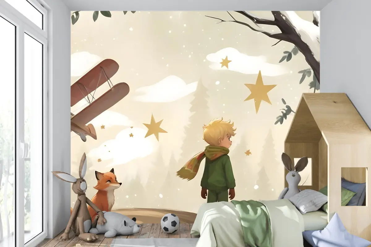 Çocuklar Küçük Prens Çocuk Odası Duvar Kağıdı 