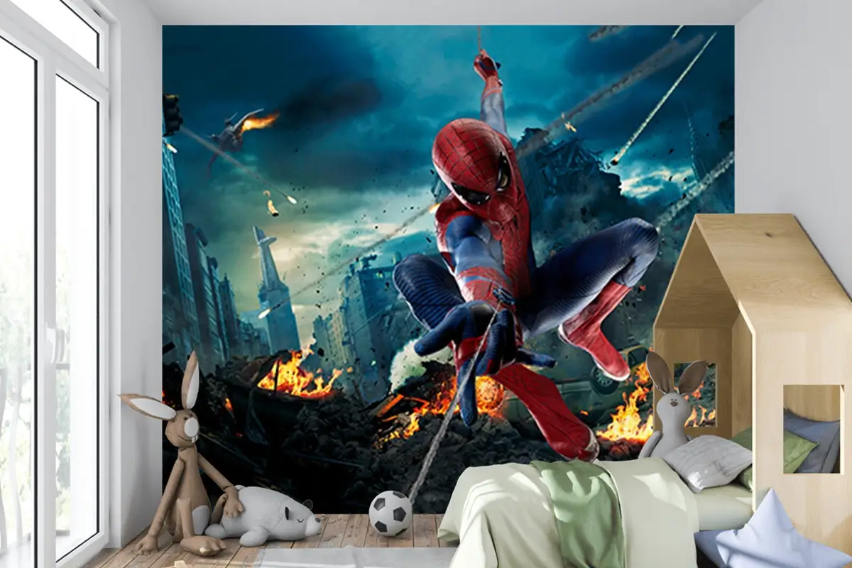 Spider Man Siyah Temalı Duvar Kağıdı