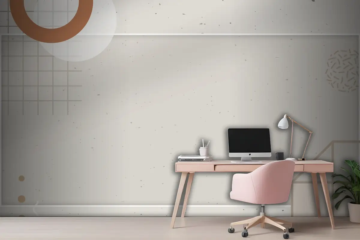 Bej Tonlu Memphis Blog Afiş Şablonu Ofis Duvar Kağıdı