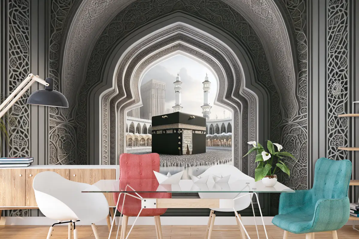 Çerçeve Perspekti Soyut Renk Kabe Duvar Kağıdı