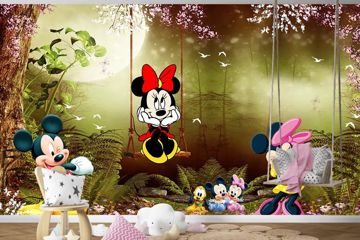 Çocuk Odası Duvar Kağıdı Mickey Mouse