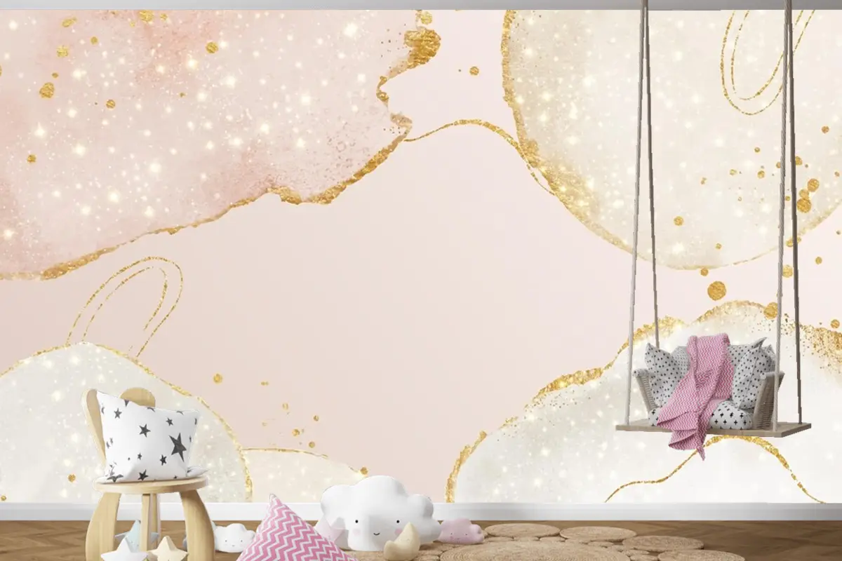 Kopya Alanı Soyut Yağlı Arka Plan Çocuk Odası Duvar Kağıdı