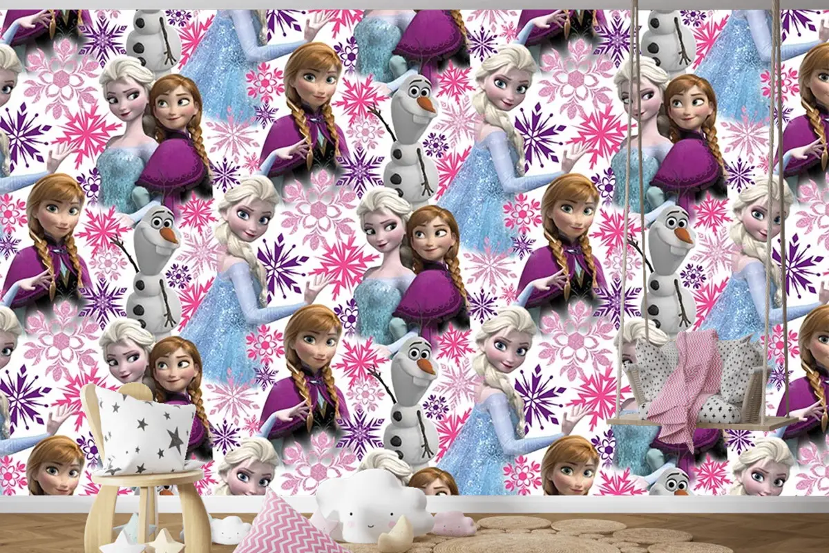 Elsa Karlar Ülkesi Kız Çocuk Duvar Kağıdı