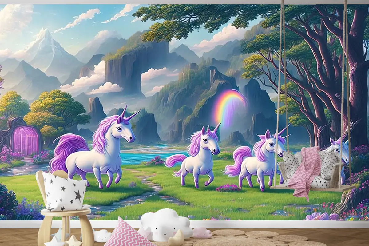 Küçük Sevimli Boynuzlu Atlar  Pony