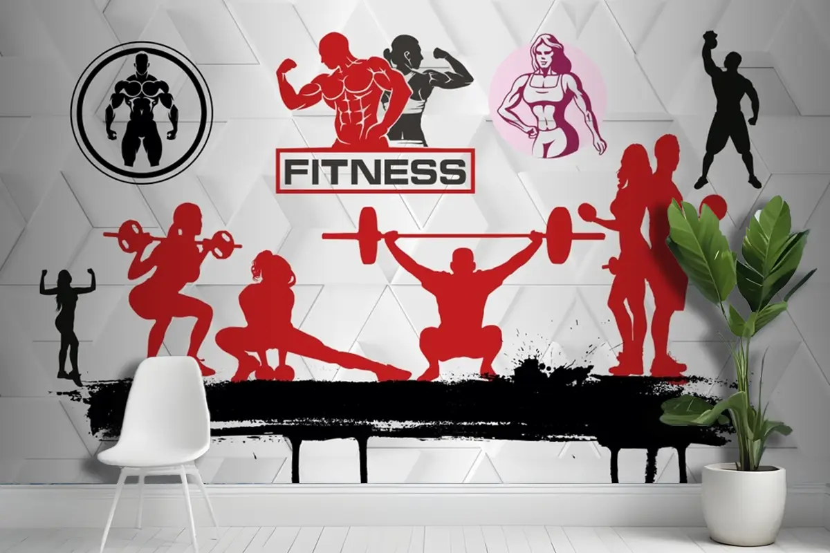 Motivasyon Alıntılarıyla Spor Salonu Duvar Kağıdı