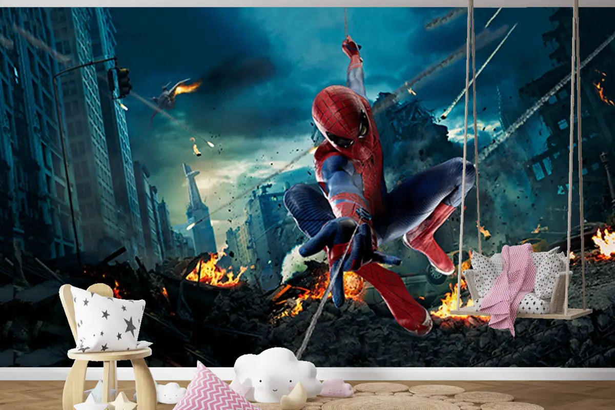 Spider Man Siyah Temalı Duvar Kağıdı