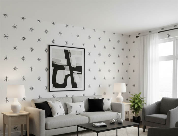 Geometrik Desen Duvar Kağıdı 2861