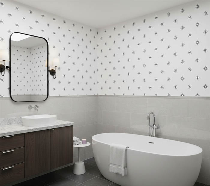 Geometrik Desen Duvar Kağıdı 2861