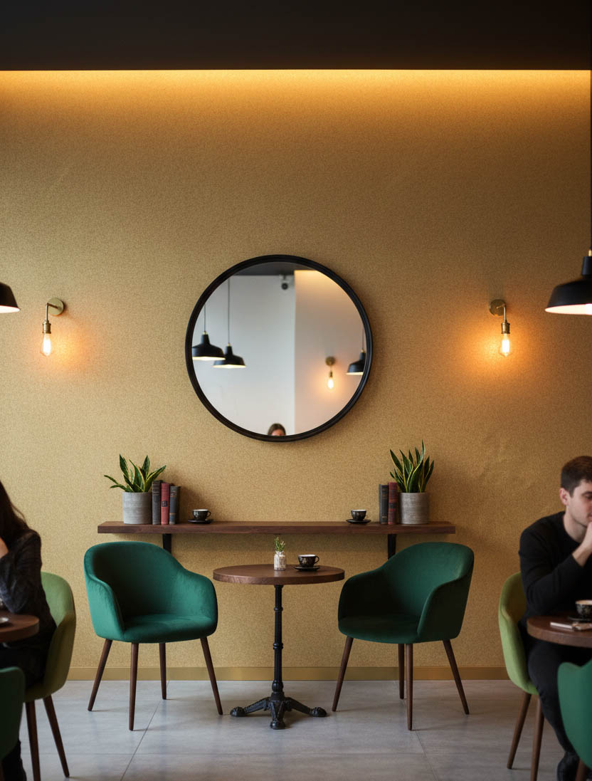 Gold Hafif Simli 16 M2 Duvar Kağıdı 55225