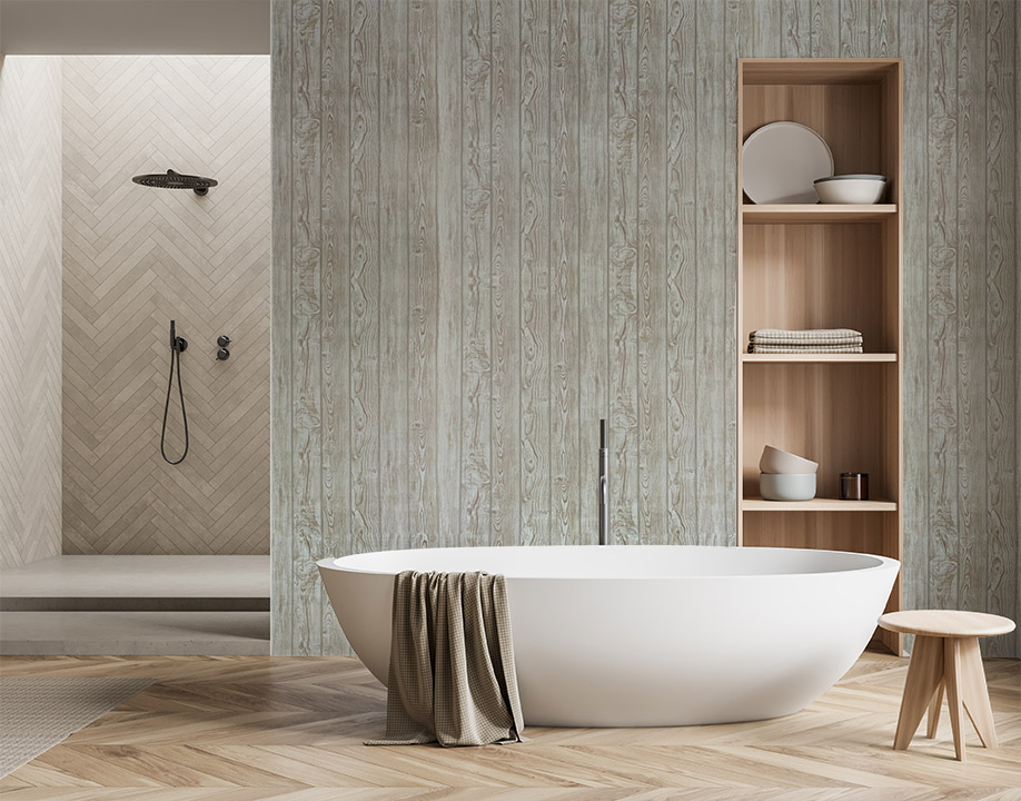 Kahve Açık Ton Ahşap Desen 16 M2 Duvar Kağıdı 390981