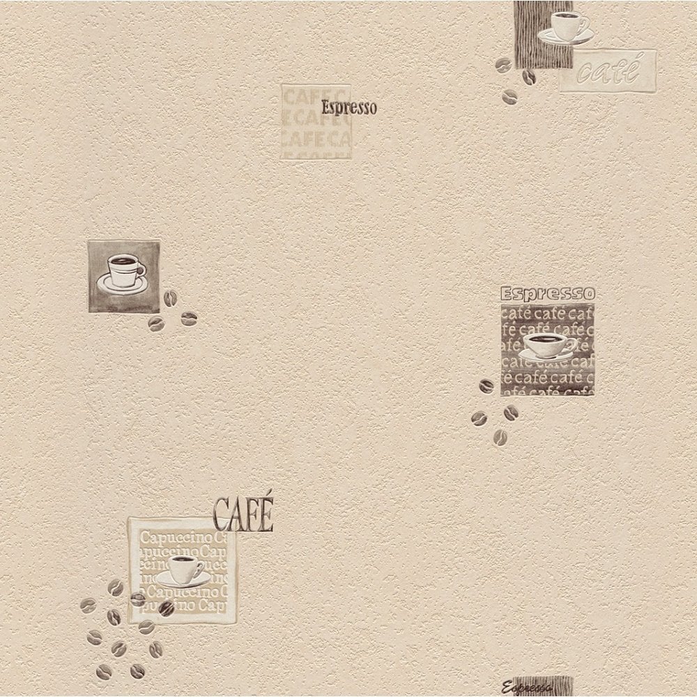 Kahve Desenli Dokulu Duvar Kağıdı 53116