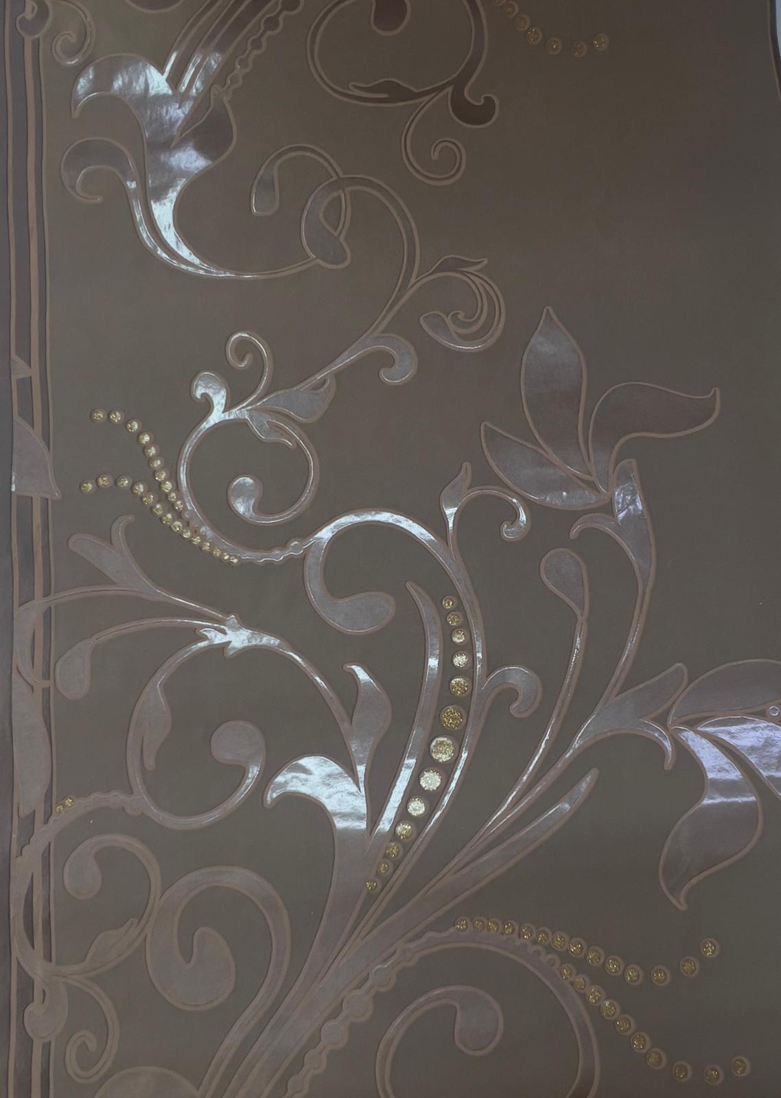 Kahverengi Çiçekli Duvar Kağıdı 773491