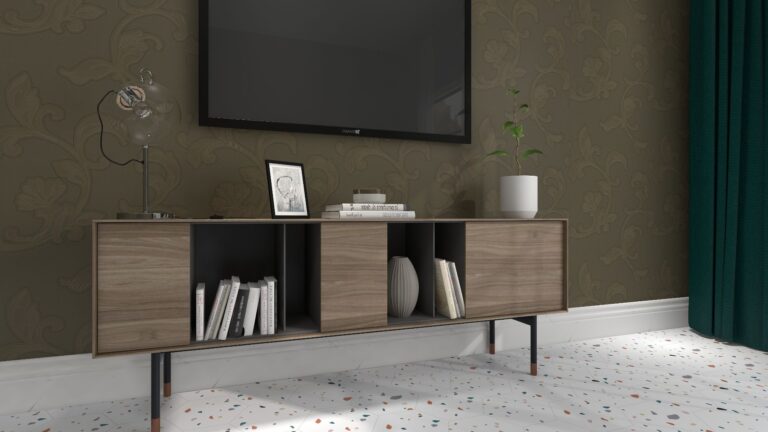 Kahverengi Desenli Dokulu Ucuz Duvar Kağıdı 773699