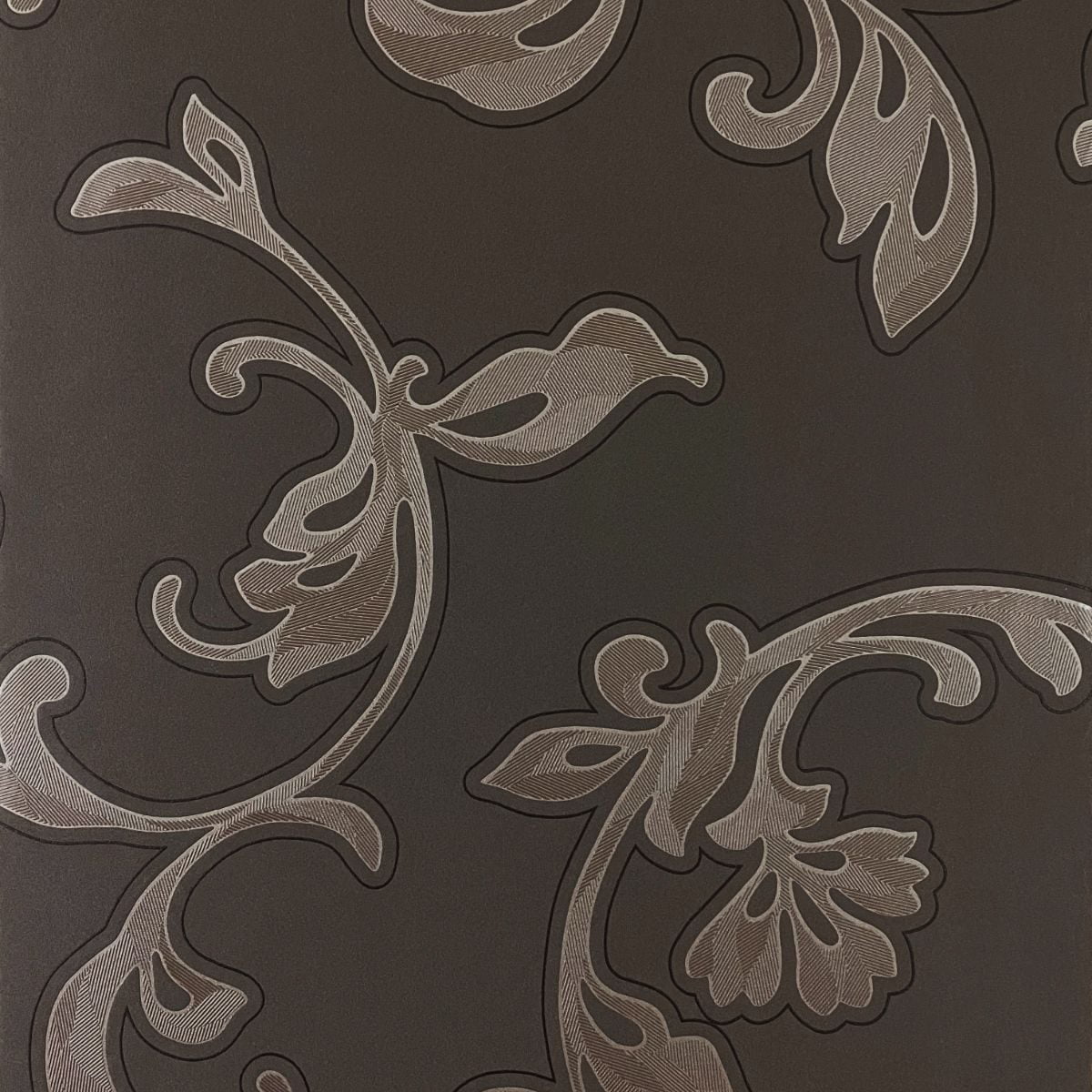 Kahverengi Desenli Dokulu Ucuz Duvar Kağıdı 773699