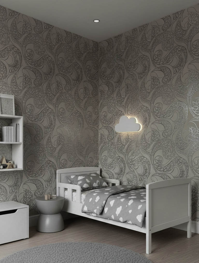 Kahverengi Desenli Ucuz Duvar Kağıdı 53417