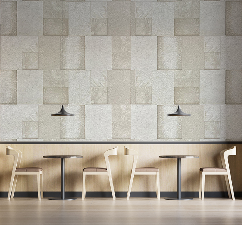 Kahverengi Kare Taş Desen 16 M2 Duvar Kağıdı 81852