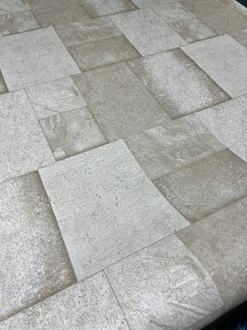 Kahverengi Kare Taş Desen 16 M2 Duvar Kağıdı 81852