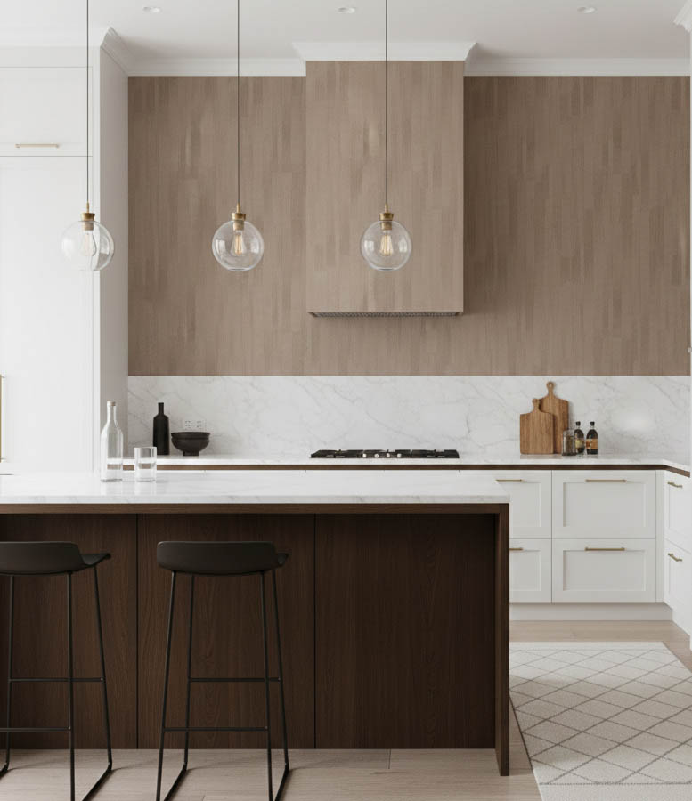 Kahverengi Şerit Desen Duvar Kağıdı 54127