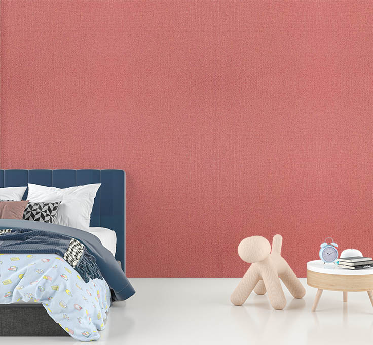 Kırmızı Çizgili Dokulu Hafif Simli 16 M2 Duvar Kağıdı 55236