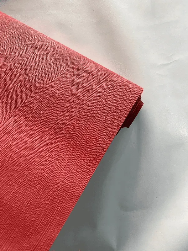 Kırmızı Dokulu Ucuz Duvar Kağıdı 54124