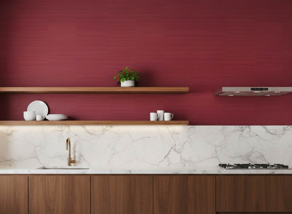 Kırmızı Dokulu Ucuz Duvar Kağıdı 773873