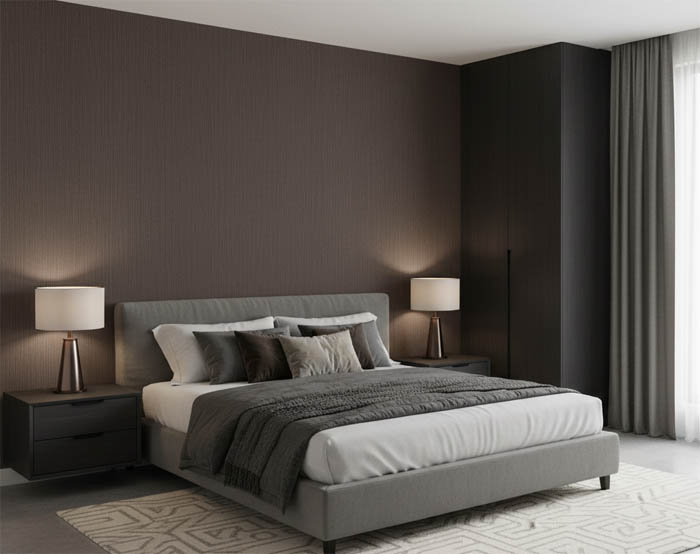 Koyu Dikey Desen Ucuz Duvar Kağıdı 55086