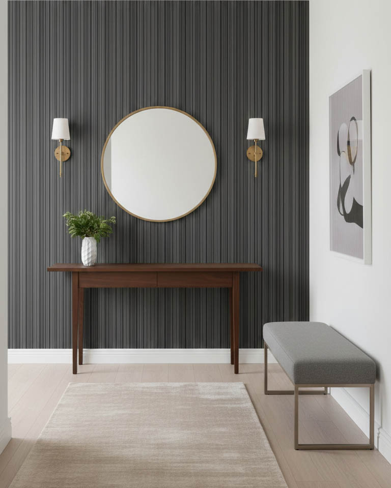 Koyu Kahverengi Siyah Organi̇k Duvar Kağıdı 111017