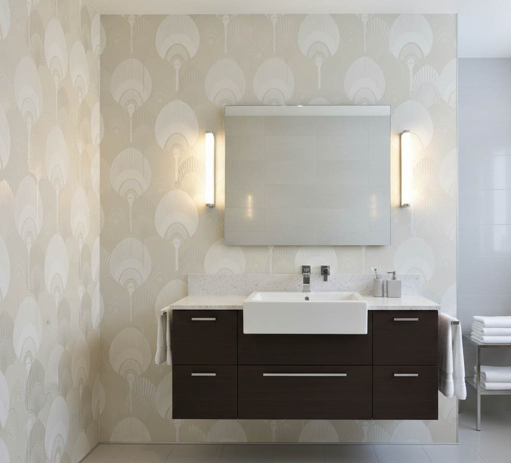 Krem Beyaz Desenli Duvar Kağıdı 111028