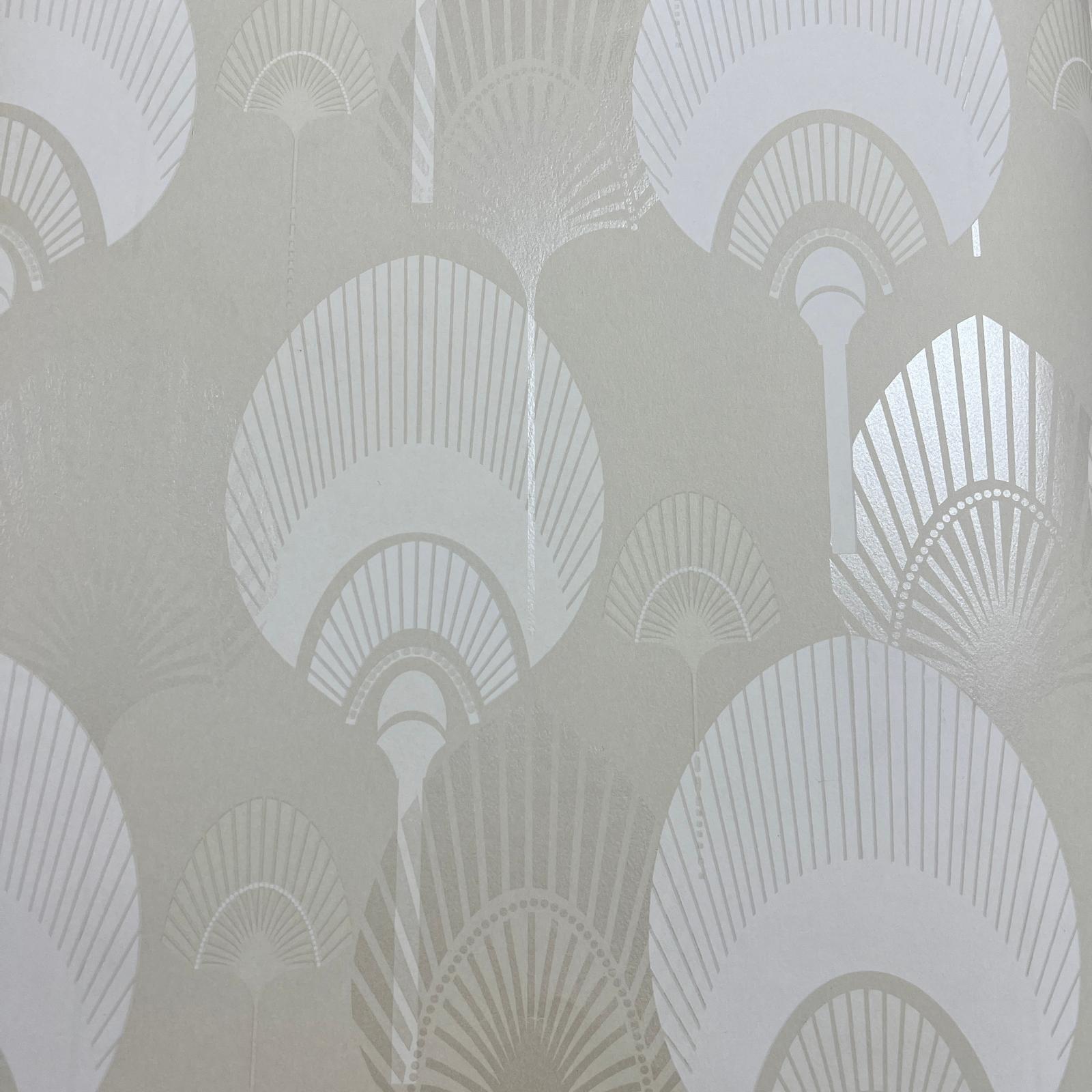 Krem Beyaz Desenli Duvar Kağıdı 111028