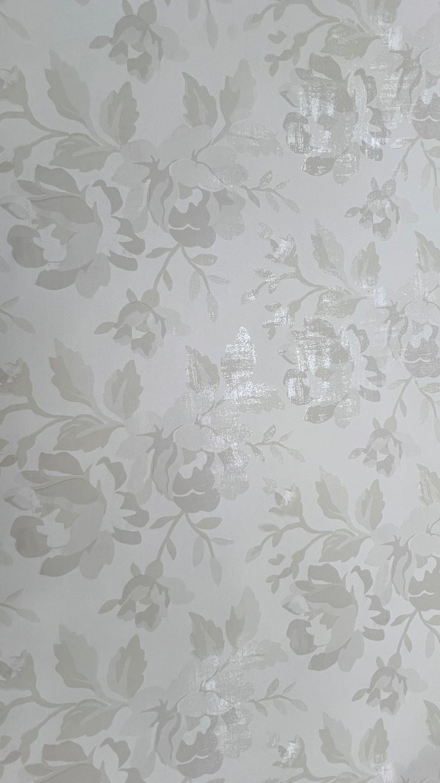 Krem Çiçek  Desen Duvar Kağıdı 2933