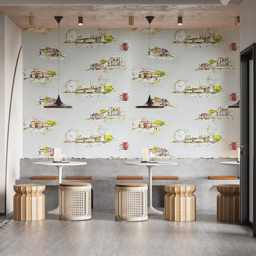 Krem Kentler 16 M2 Duvar Kağıdı 281551