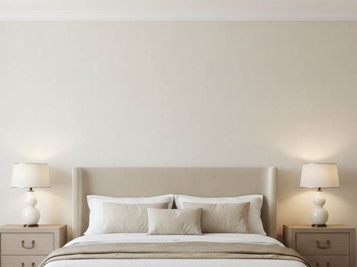 Krem Saten Dokulu Ucuz Duvar Kağıdı 505849