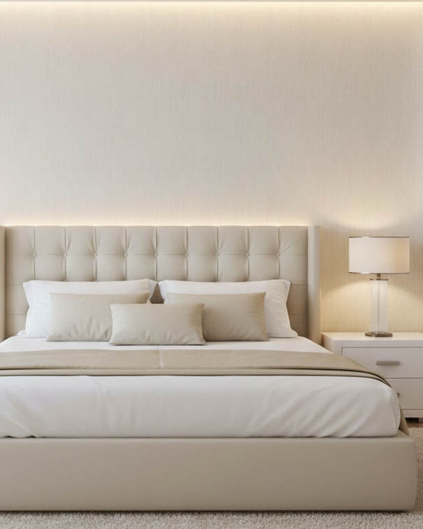 Krem Saten Dokulu Ucuz Duvar Kağıdı 550825