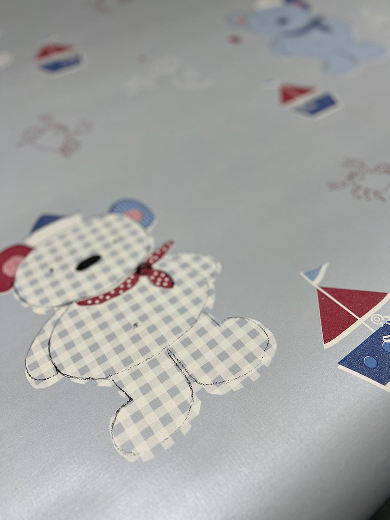 Mavi Ayıcıklı Çocuk Odası 16 M2 Duvar Kağıdı 3007-1