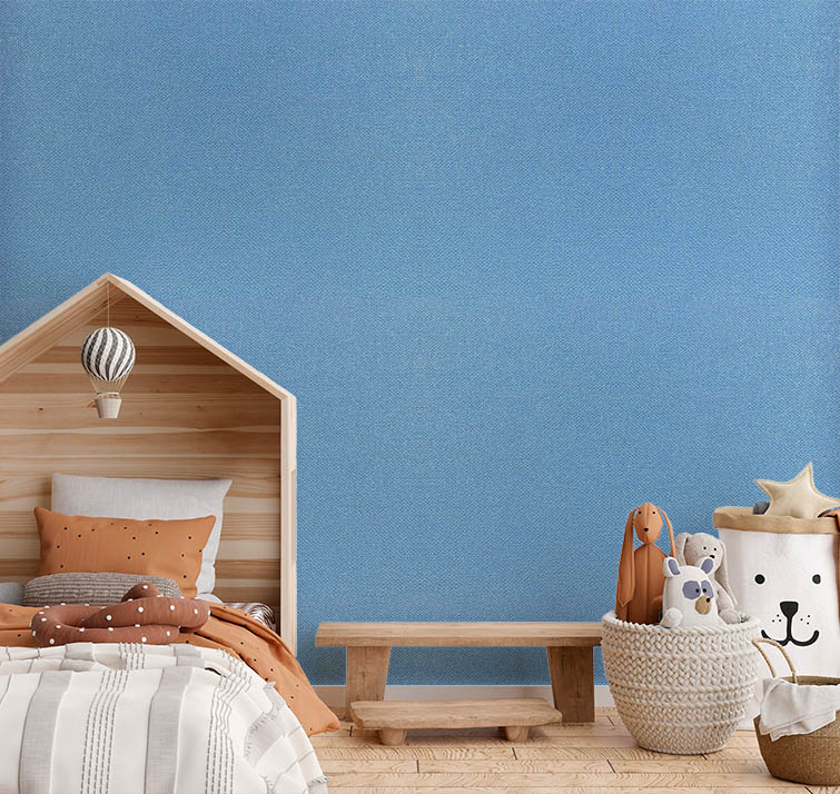 Mavi Dokulu Hafif Simli 16 M2 Duvar Kağıdı 55094