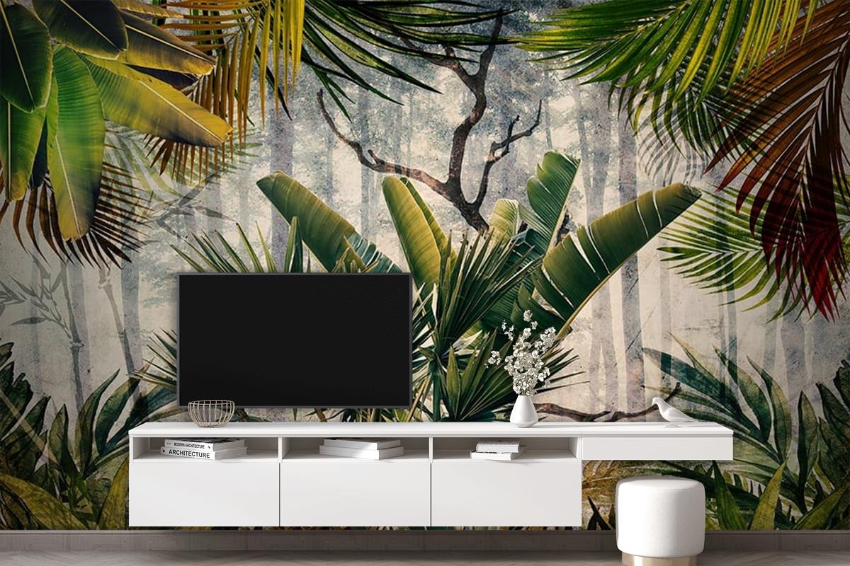 Amazon Ormanı Büyük Tropikal Ağaçlar Duvar Kağıdı