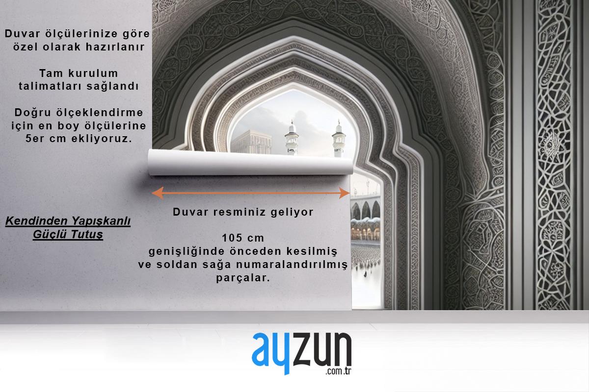 Çerçeve Perspekti Soyut Renk Kabe Duvar Kağıdı