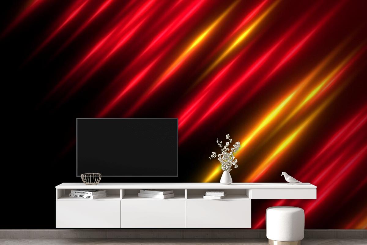 Kırmızı Ve Sarı Hareket Işıkları Hız Arka Planı Duvar Kağıdı