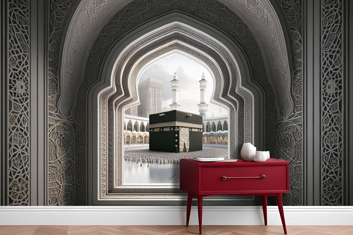 Çerçeve Perspekti Soyut Renk Kabe Duvar Kağıdı